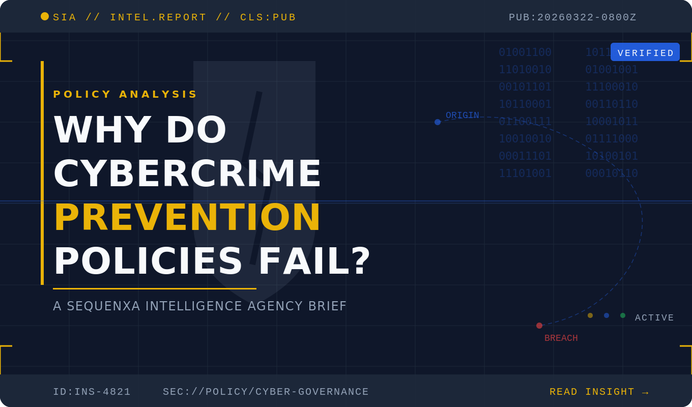 Why Do Cybercrime Prevention Policies Fail?