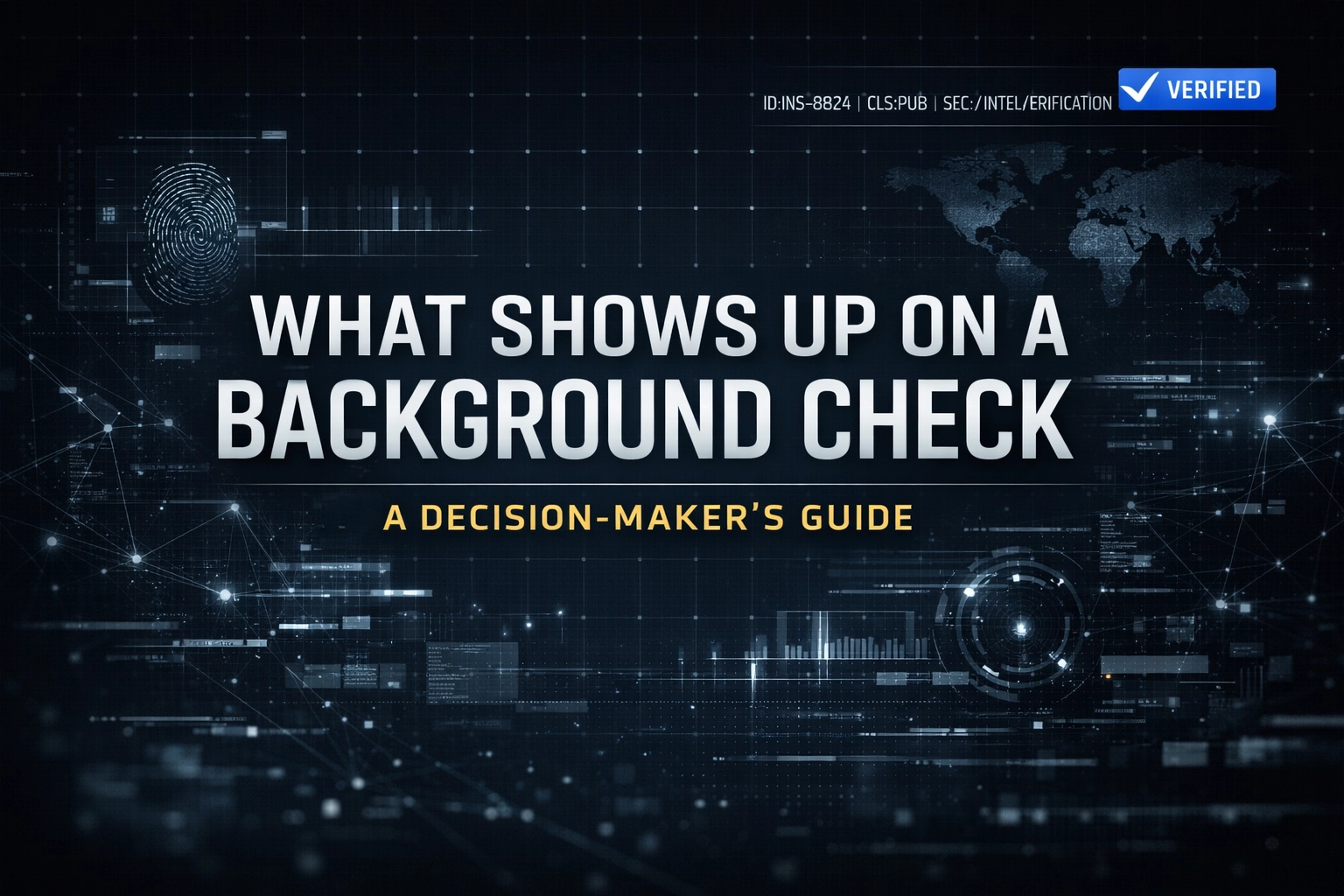 What Shows Up on a Background Check: A Decision-Maker's Guide