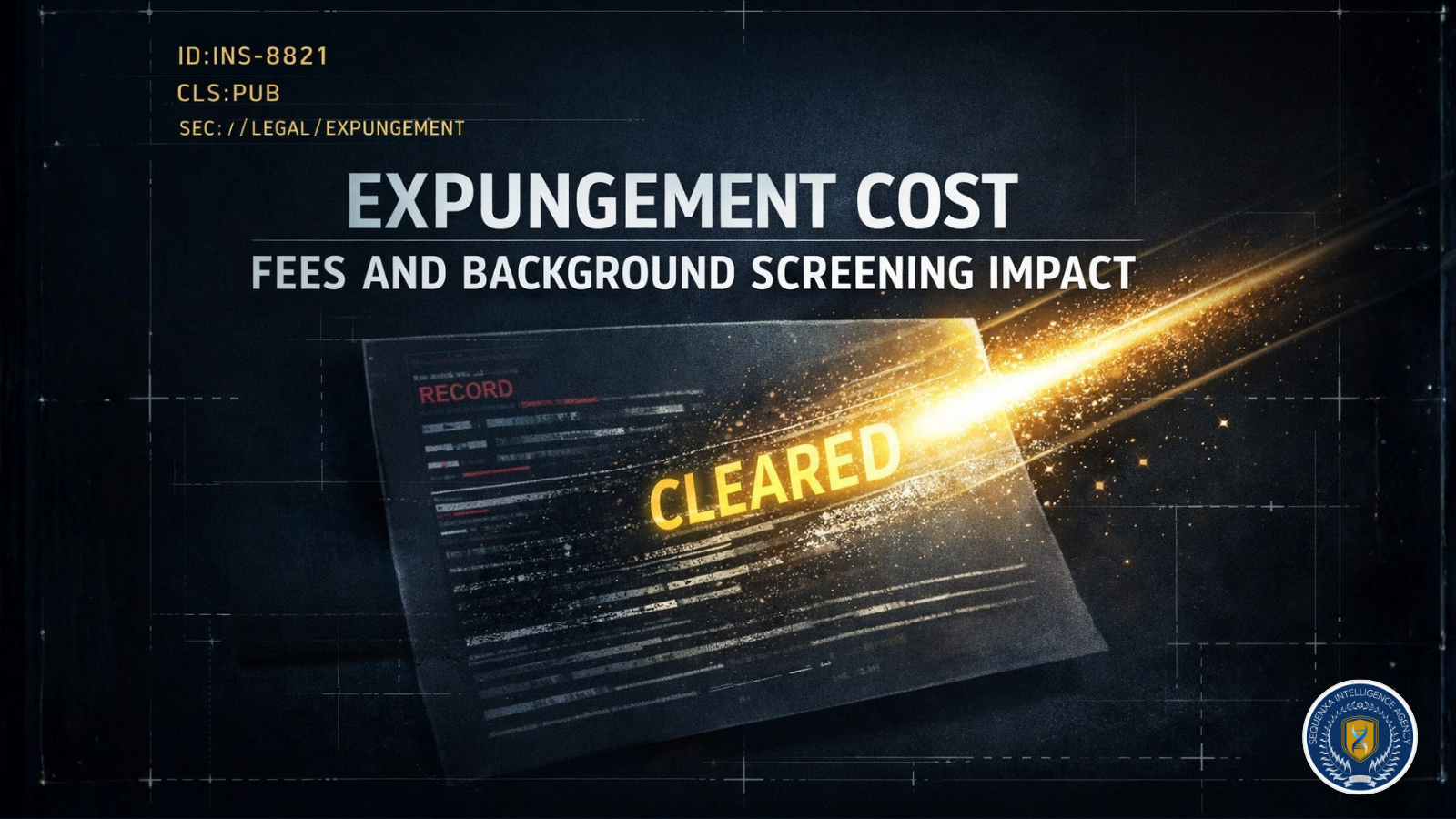 Expungement Cost: Fees and Background Screening Impact
