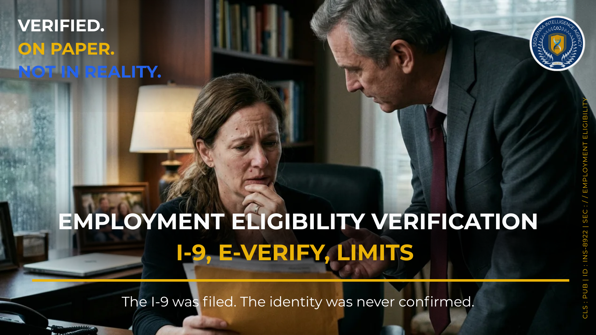 Employment Eligibility Verification: I-9, E-Verify, Limits