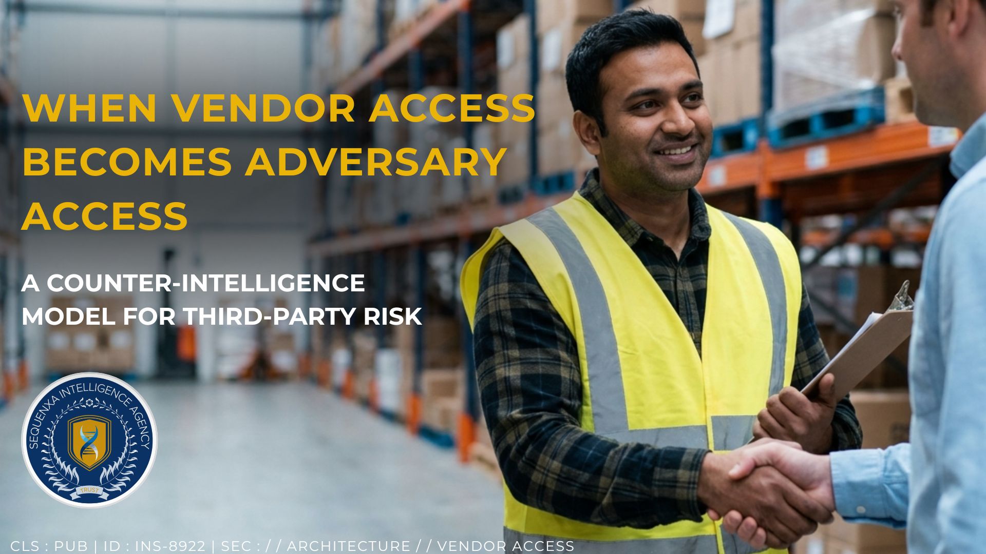 When vendor access becomes adversary access: a counter-intelligence model for third-party risk