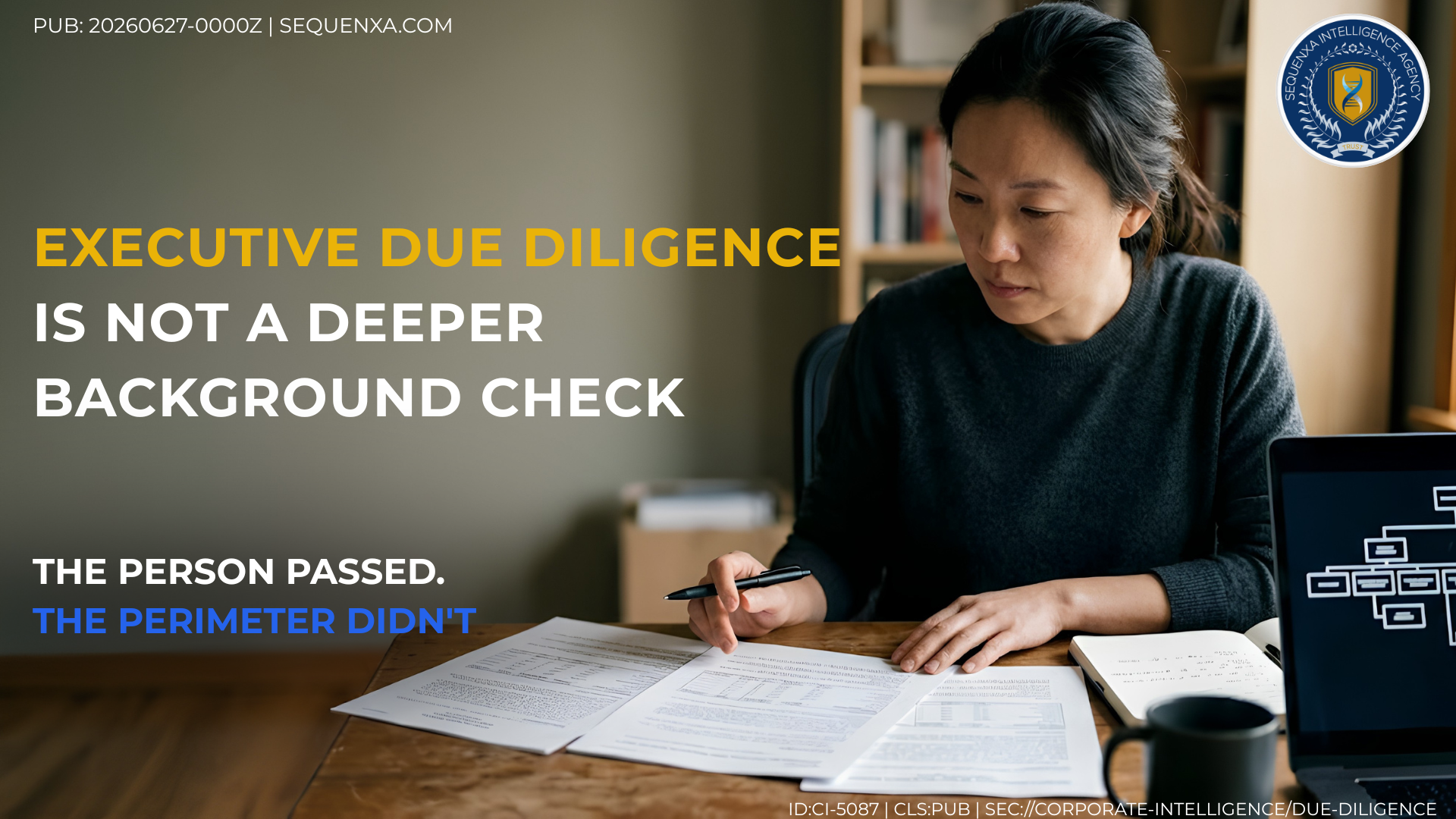 Executive due diligence is not a deeper background check